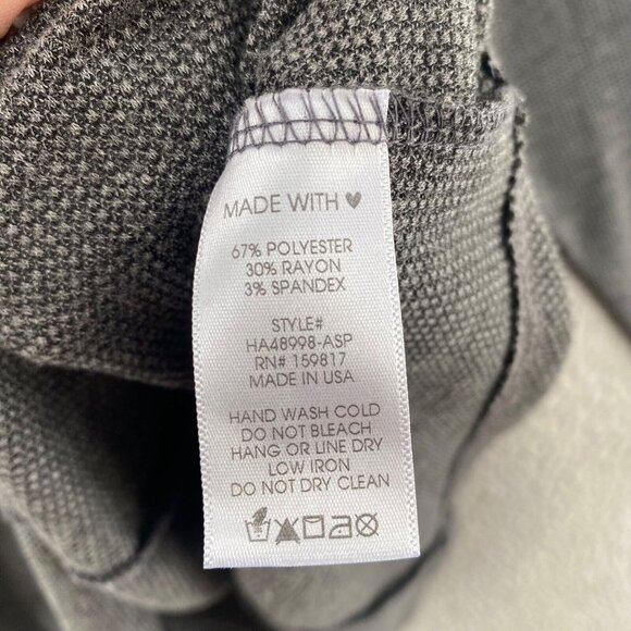 Arula Sweater Womens B US 2X Plus Gray Peplum Waist Stretch Knit Pullover Casual - Picture 6 of 9